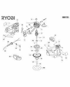 Buy A Ryobi ERO2412VN Spare part or Replacement part for Your Sanders and Fix Your Machine Today